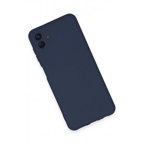 Newface Samsung Galaxy A04E Kılıf Nano içi Kadife Silikon - Lacivert Newface Samsung Galaxy A04E Kılıf Nano içi Kadife Silikon - Lacivert