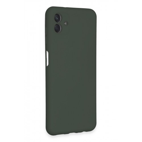 Newface Samsung Galaxy A04E Kılıf Nano içi Kadife Silikon - Koyu Yeşil Newface Samsung Galaxy A04E Kılıf Nano içi Kadife Silikon - Koyu Yeşil
