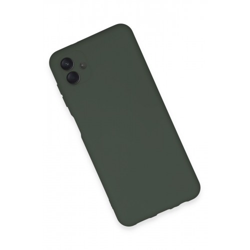 Newface Samsung Galaxy A04E Kılıf Nano içi Kadife Silikon - Koyu Yeşil Newface Samsung Galaxy A04E Kılıf Nano içi Kadife Silikon - Koyu Yeşil