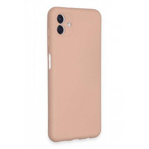 Newface Samsung Galaxy A04E Kılıf Nano içi Kadife Silikon - Pudra Newface Samsung Galaxy A04E Kılıf Nano içi Kadife Silikon - Pudra