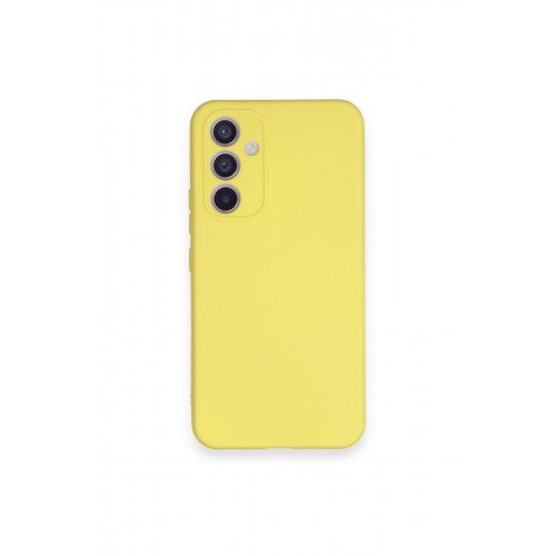 Newface Samsung Galaxy A54 5G Kılıf Nano içi Kadife Silikon - Sarı Newface Samsung Galaxy A54 5G Kılıf Nano içi Kadife Silikon - Sarı