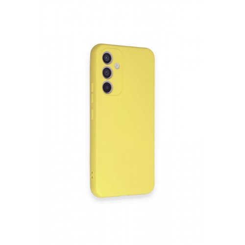 Newface Samsung Galaxy A54 5G Kılıf Nano içi Kadife Silikon - Sarı Newface Samsung Galaxy A54 5G Kılıf Nano içi Kadife Silikon - Sarı