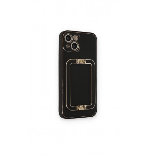 Newface iPhone 14 Kılıf Coco Elit Kapak - Siyah Newface iPhone 14 Kılıf Coco Elit Kapak - Siyah