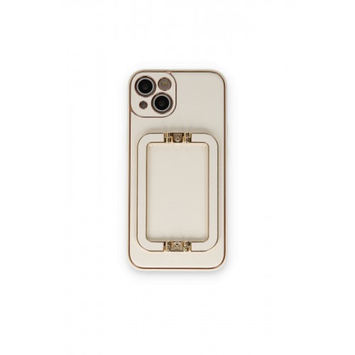 Newface iPhone 14 Kılıf Coco Elit Kapak - Beyaz Newface iPhone 14 Kılıf Coco Elit Kapak - Beyaz