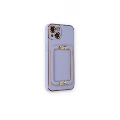 Newface iPhone 14 Kılıf Coco Elit Kapak - Lila Newface iPhone 14 Kılıf Coco Elit Kapak - Lila
