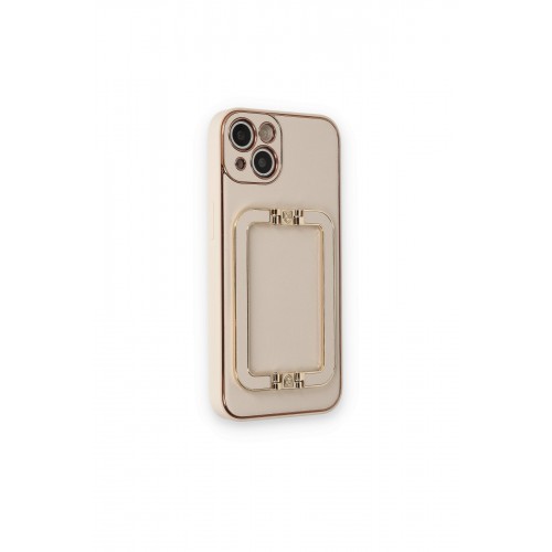 Newface iPhone 14 Kılıf Coco Elit Kapak - Gold Newface iPhone 14 Kılıf Coco Elit Kapak - Gold