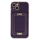 Newface iPhone 14 Kılıf Coco Elit Kapak - Derin Mor Newface iPhone 14 Kılıf Coco Elit Kapak - Derin Mor
