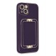 Newface iPhone 14 Kılıf Coco Elit Kapak - Derin Mor Newface iPhone 14 Kılıf Coco Elit Kapak - Derin Mor