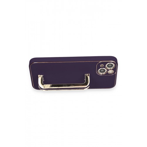 Newface iPhone 14 Kılıf Coco Elit Kapak - Derin Mor Newface iPhone 14 Kılıf Coco Elit Kapak - Derin Mor