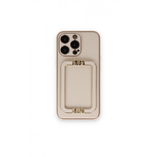 Newface iPhone 14 Pro Kılıf Coco Elit Kapak - Gold Newface iPhone 14 Pro Kılıf Coco Elit Kapak - Gold