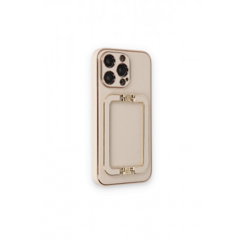 Newface iPhone 14 Pro Kılıf Coco Elit Kapak - Gold Newface iPhone 14 Pro Kılıf Coco Elit Kapak - Gold