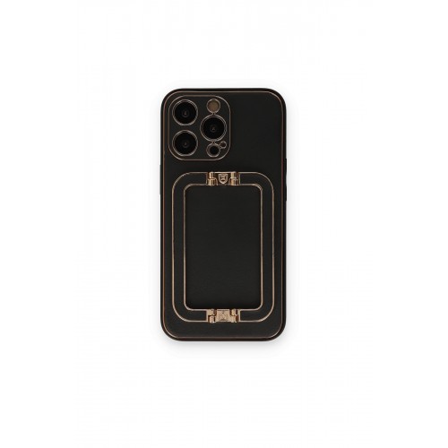 Newface iPhone 14 Pro Max Kılıf Coco Elit Kapak - Siyah