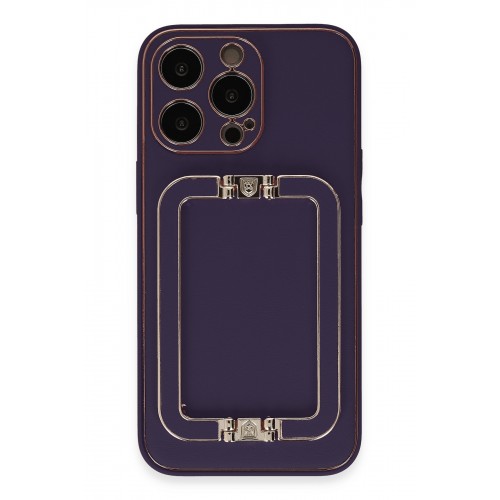 Newface iPhone 14 Pro Max Kılıf Coco Elit Kapak - Derin Mor Newface iPhone 14 Pro Max Kılıf Coco Elit Kapak - Derin Mor