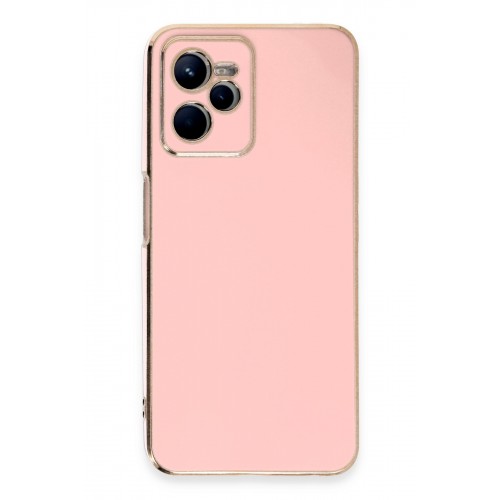Newface Realme C35 Kılıf Volet Silikon - Pembe Newface Realme C35 Kılıf Volet Silikon - Pembe