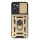 Newface Realme C35 Kılıf Pars Lens Yüzüklü Silikon - Gold Newface Realme C35 Kılıf Pars Lens Yüzüklü Silikon - Gold