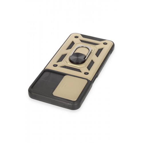 Newface Realme C35 Kılıf Pars Lens Yüzüklü Silikon - Gold Newface Realme C35 Kılıf Pars Lens Yüzüklü Silikon - Gold