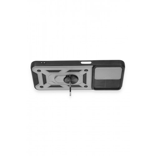 Newface Realme C35 Kılıf Pars Lens Yüzüklü Silikon - Gümüş Newface Realme C35 Kılıf Pars Lens Yüzüklü Silikon - Gümüş