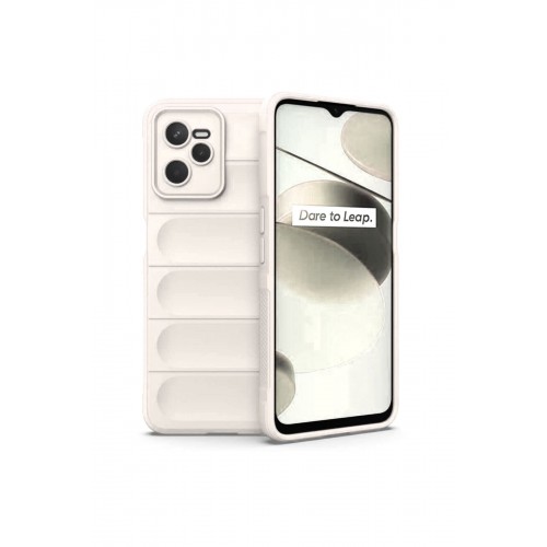 Newface Realme C35 Kılıf Optimum Silikon - Krem Newface Realme C35 Kılıf Optimum Silikon - Krem
