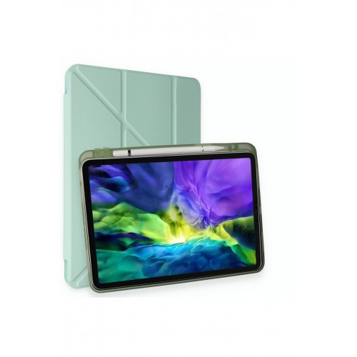 Newface iPad Air 5 (2022) Kılıf Kalemlikli Mars Tablet Kılıfı - Açık Yeşil Newface iPad Air 5 (2022) Kılıf Kalemlikli Mars Tablet Kılıfı - Açık Yeşil