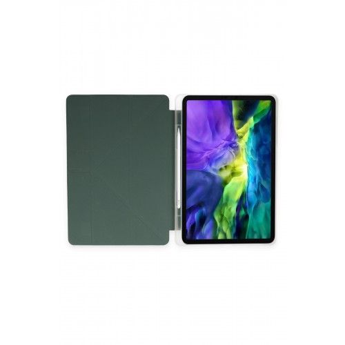 Newface iPad Air 5 (2022) Kılıf Kalemlikli Hugo Tablet Kılıfı - Koyu Yeşil Newface iPad Air 5 (2022) Kılıf Kalemlikli Hugo Tablet Kılıfı - Koyu Yeşil