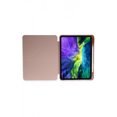 Newface iPad Pro 12.9 (2021) Kılıf Kalemlikli Hugo Tablet Kılıfı - Rose Gold Newface iPad Pro 12.9 (2021) Kılıf Kalemlikli Hugo Tablet Kılıfı - Rose Gold