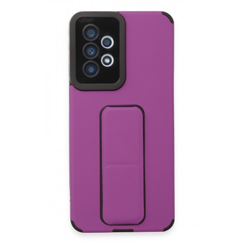 Newface Samsung Galaxy A33 5G Kılıf Mega Standlı Silikon - Mor Newface Samsung Galaxy A33 5G Kılıf Mega Standlı Silikon - Mor