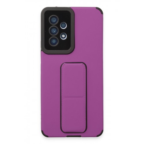 Newface Samsung Galaxy A53 5G Kılıf Mega Standlı Silikon - Mor Newface Samsung Galaxy A53 5G Kılıf Mega Standlı Silikon - Mor