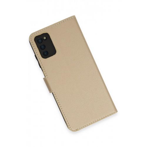 Newface Samsung Galaxy A03S Kılıf Trend S Plus Kapaklı Kılıf - Gold Newface Samsung Galaxy A03S Kılıf Trend S Plus Kapaklı Kılıf - Gold