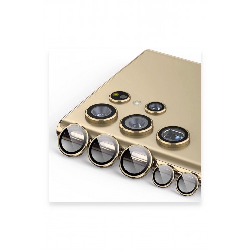 Newface Samsung Galaxy S23 Plus Valdez Metal Kamera Lens - Gold Newface Samsung Galaxy S23 Plus Valdez Metal Kamera Lens - Gold