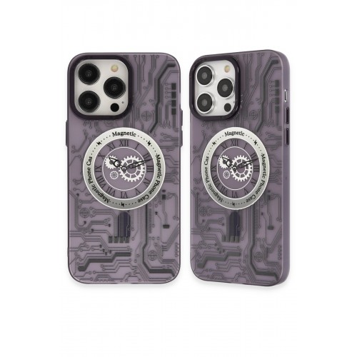 Newface iPhone 14 Pro Kılıf Apollo Magneticsafe Desenli Kapak - Apollo Mor - 5 Newface iPhone 14 Pro Kılıf Apollo Magneticsafe Desenli Kapak - Apollo Mor - 5