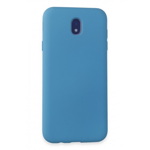 Newface Samsung Galaxy J7 Pro / J730 Kılıf Nano içi Kadife Silikon - Mavi Newface Samsung Galaxy J7 Pro / J730 Kılıf Nano içi Kadife Silikon - Mavi