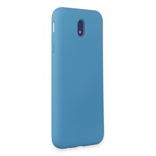 Newface Samsung Galaxy J7 Pro / J730 Kılıf Nano içi Kadife Silikon - Mavi Newface Samsung Galaxy J7 Pro / J730 Kılıf Nano içi Kadife Silikon - Mavi
