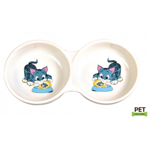 Trixie Kedi Mama Su Kabı Porselen 2x0,15Lt Trixie Kedi Mama Su Kabı Porselen 2x0,15Lt