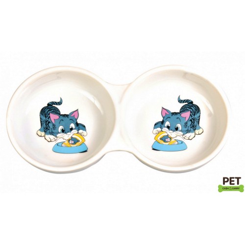 Trixie Kedi Mama Su Kabı Porselen 2x0,15Lt Trixie Kedi Mama Su Kabı Porselen 2x0,15Lt