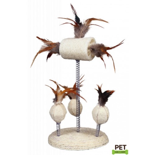 Trixie Kedi Oyuncağı Yaylı Toplar Tüyler 15x30cm Trixie Kedi Oyuncağı Yaylı Toplar Tüyler 15x30cm
