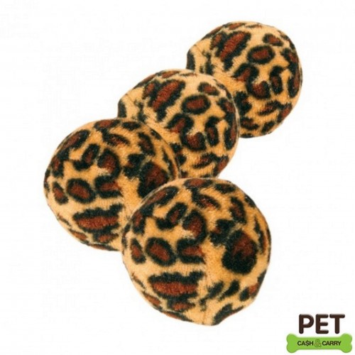 Trixie Kedi Oyuncağı Leopar Desenli Top 4cm 4Adet Trixie Kedi Oyuncağı Leopar Desenli Top 4cm 4Adet