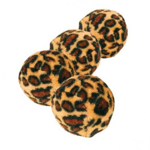 Trixie Kedi Oyuncağı Leopar Desenli Top 4cm 4Adet Trixie Kedi Oyuncağı Leopar Desenli Top 4cm 4Adet
