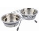 Trixie Köpek Mama Su Kabı Tıkırtısız Paslanmaz Çelik 2x0,45Lt 13cm Gri Trixie Köpek Mama Su Kabı Tıkırtısız Paslanmaz Çelik 2x0,45Lt 13cm Gri