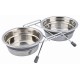 Trixie Köpek Mama Su Kabı Tıkırtısız Paslanmaz Çelik 2x0,45Lt 13cm Gri Trixie Köpek Mama Su Kabı Tıkırtısız Paslanmaz Çelik 2x0,45Lt 13cm Gri