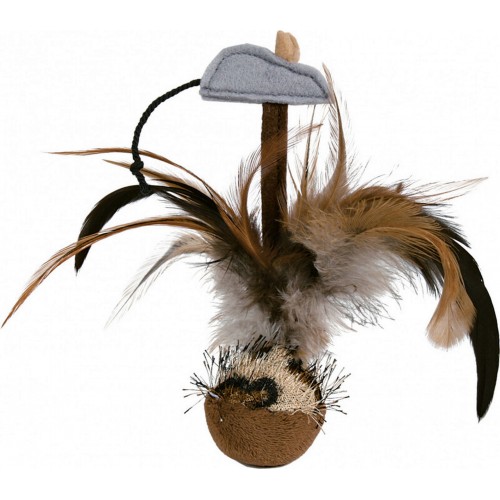 Trixie Kedi Oyuncağı Peluş Kedi Oyun Topu ve Tüyler 15cm Trixie Kedi Oyuncağı Peluş Kedi Oyun Topu ve Tüyler 15cm