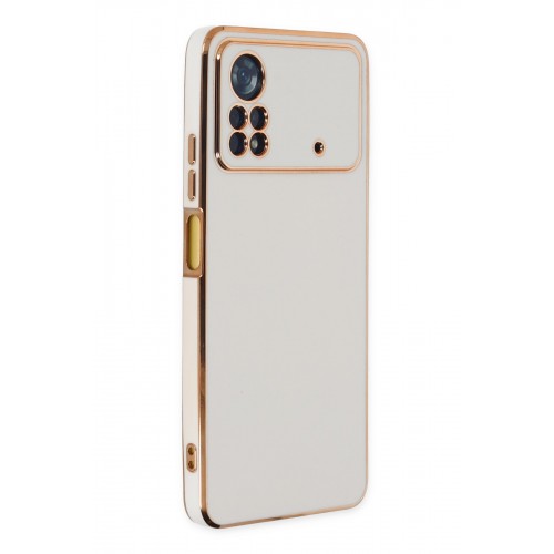 Newface Xiaomi Poco X4 Pro 5G Kılıf Volet Silikon - Beyaz