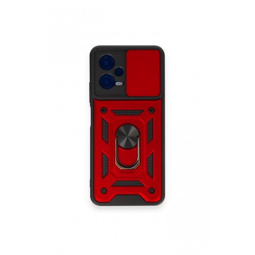 Newface Xiaomi Poco X5 5G Kılıf Pars Lens Yüzüklü Silikon - Kırmızı Newface Xiaomi Poco X5 5G Kılıf Pars Lens Yüzüklü Silikon - Kırmızı