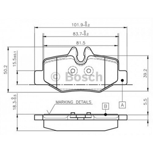 FREN BALATASI ARKA MERCEDES VITO W639 03 FREN BALATASI ARKA MERCEDES VITO W639 03