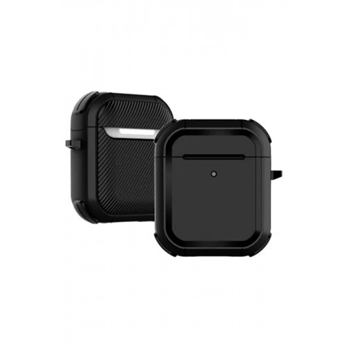 Newface Airpods 2 (2.nesil) Tank Kılıf - Siyah Newface Airpods 2 (2.nesil) Tank Kılıf - Siyah