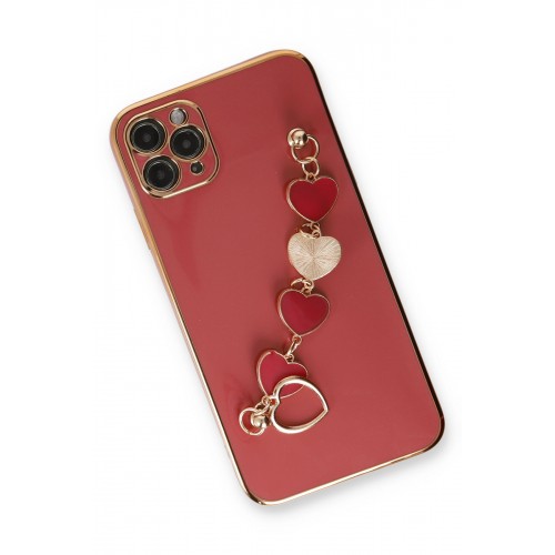Newface iPhone 11 Pro Max Kılıf Esila Silikon - Kırmızı Newface iPhone 11 Pro Max Kılıf Esila Silikon - Kırmızı