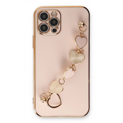 Newface iPhone 12 Pro Max Kılıf Esila Silikon - Pudra Newface iPhone 12 Pro Max Kılıf Esila Silikon - Pudra