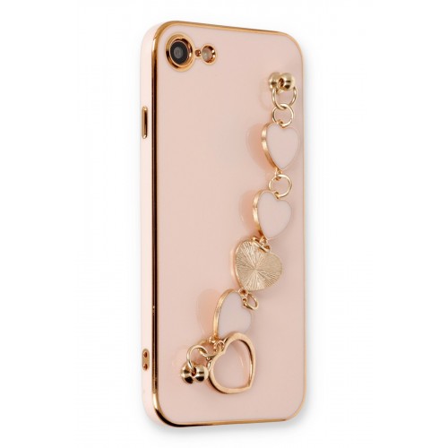 Newface iPhone 8 Kılıf Esila Silikon - Pudra Newface iPhone 8 Kılıf Esila Silikon - Pudra