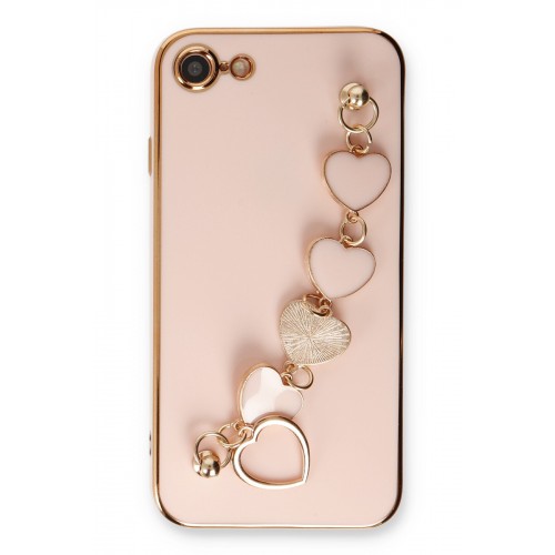 Newface iPhone 8 Kılıf Esila Silikon - Pudra Newface iPhone 8 Kılıf Esila Silikon - Pudra
