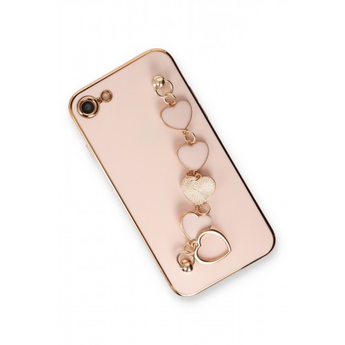 Newface iPhone 8 Kılıf Esila Silikon - Pudra Newface iPhone 8 Kılıf Esila Silikon - Pudra