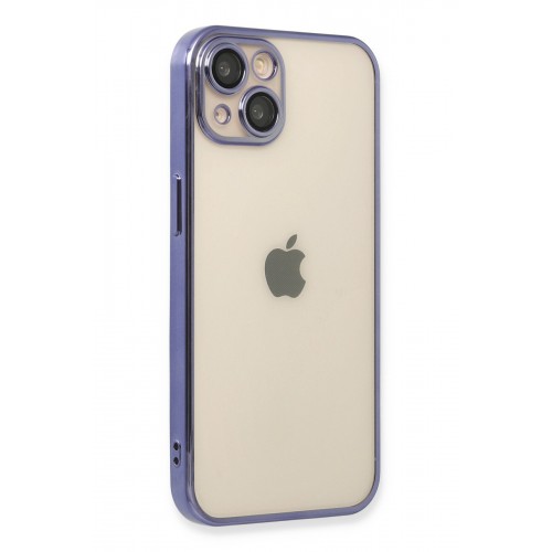 Newface iPhone 14 Kılıf Razer Lensli Silikon - Mor Newface iPhone 14 Kılıf Razer Lensli Silikon - Mor